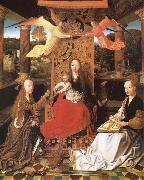 unknow artist The Madonna and the Nino enthroned, with the holy Catalina and Barbara Spain oil painting artist